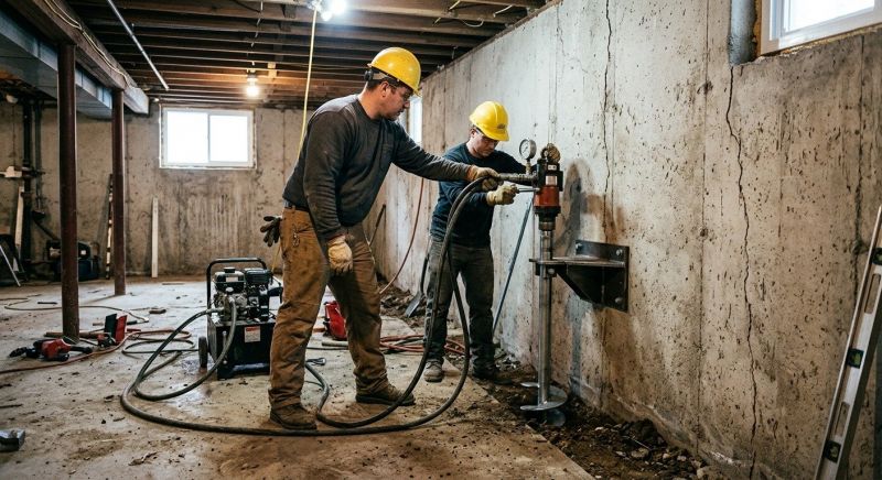 Basement Stabilization in Flowery Branch, GA