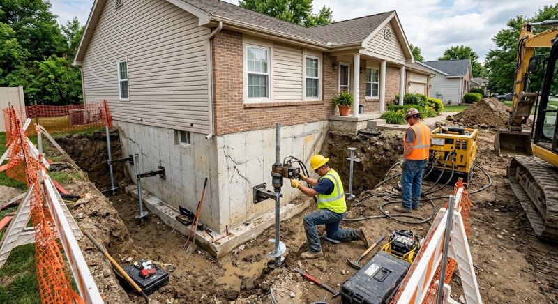 Building Foundation Repair in Hoschton, GA