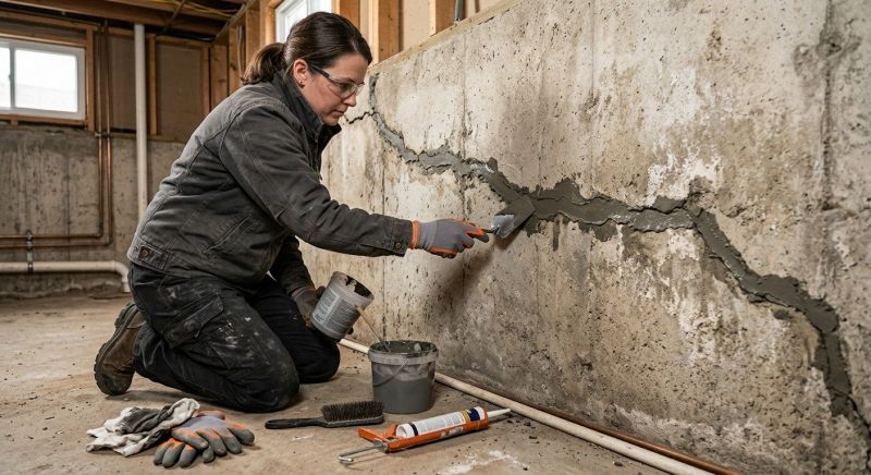 Cracked Basement Floor Repair in Flowery Branch, GA