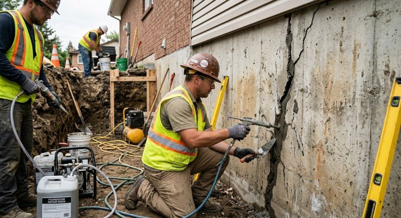 Cracked Foundation Repair in Dacula, GA