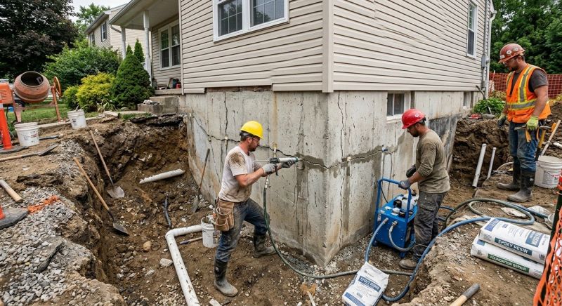 Cracked Foundation Repair in Winder, GA