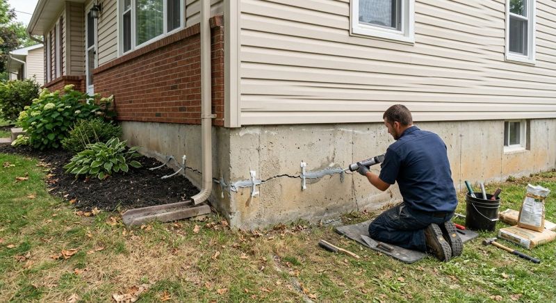 Cracked Foundation Repair in Winder, GA