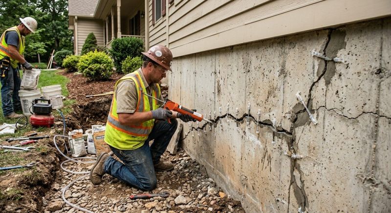 Foundation Crack Sealing in Flowery Branch, GA