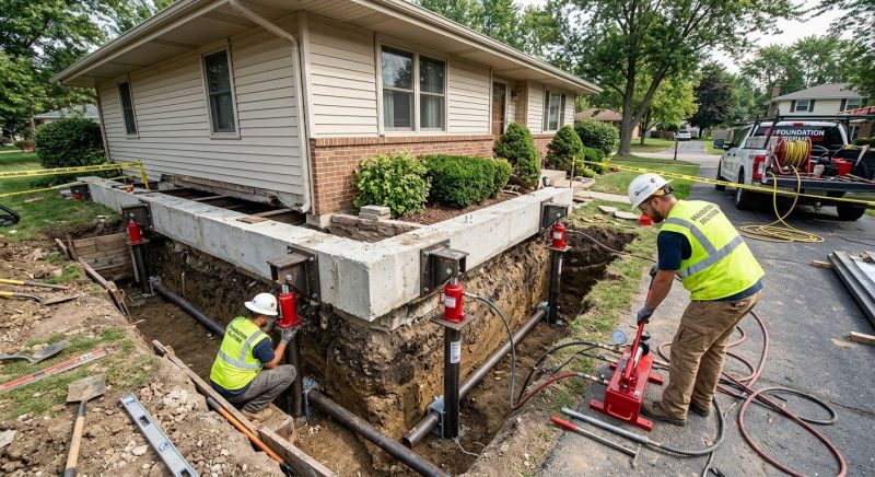 Foundation Jacking in Hoschton, GA