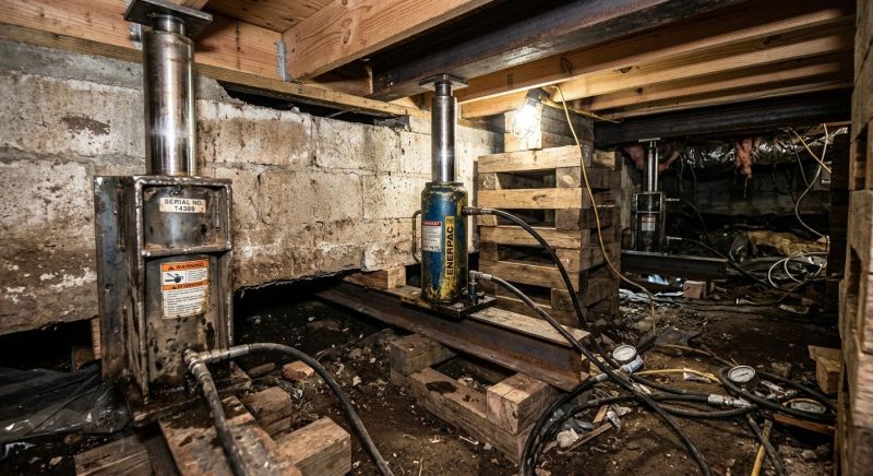 Foundation Jacking in Flowery Branch, GA