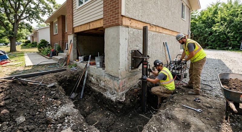 Foundation Pier Repair in Flowery Branch, GA