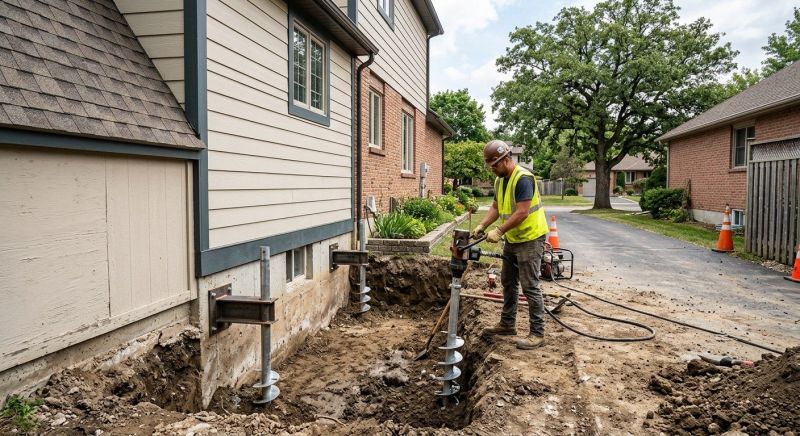 Helical Pile Installation in Flowery Branch, GA