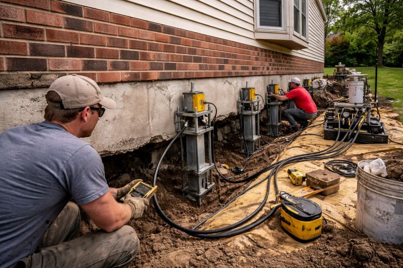Settling Foundation Service in Hoschton, GA