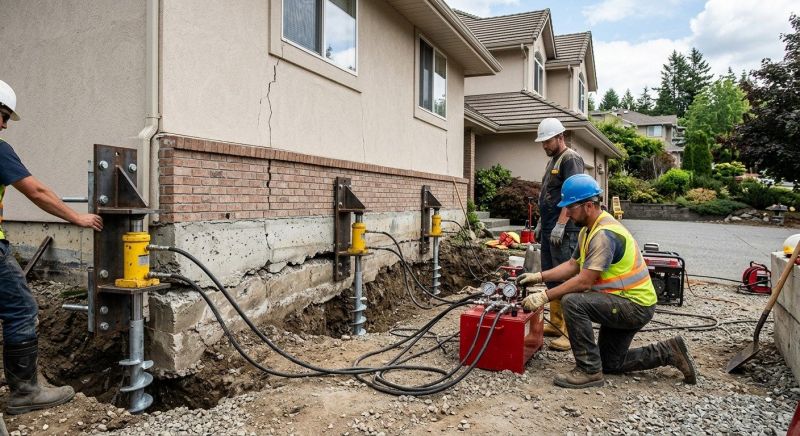 Sinking Foundation Lifting in Flowery Branch, GA