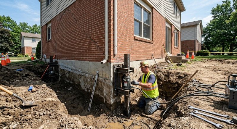 Sinking Foundation Repair in Alpharetta, GA