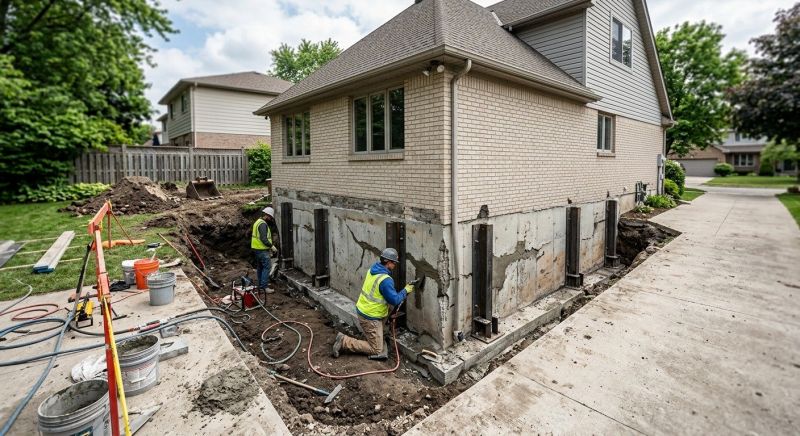 Sinking Foundation Repair in Auburn, GA