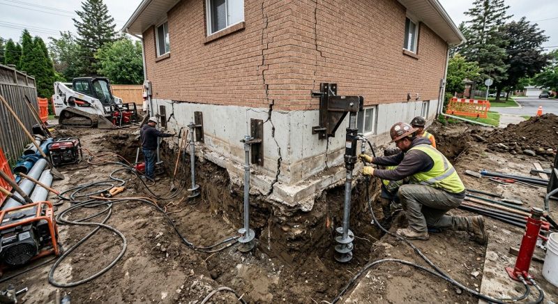 Sinking Foundation Repair in Braselton, GA
