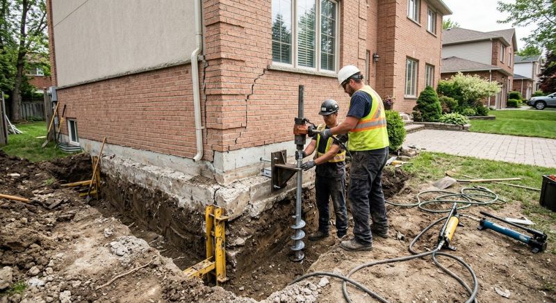Sinking Foundation Repair in Dahlonega, GA