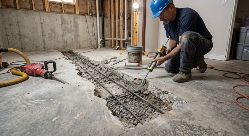 Slab Foundation Repair in Flowery Branch, GA