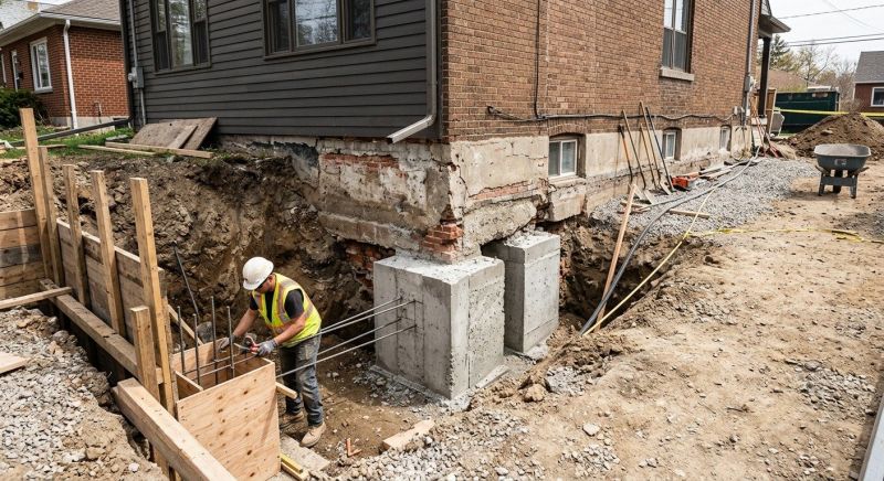 Structural Underpinning in Flowery Branch, GA
