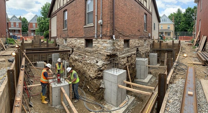Structural Underpinning in Flowery Branch, GA